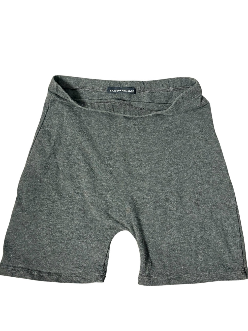 Brandy Melville Womens Charcoal Gray seamless Athletic Lounge yoga biker Shorts